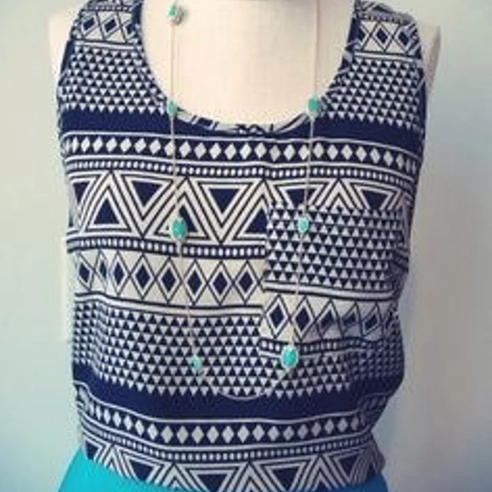 Pink Martini Stitch Fix sheer tank top, EUC